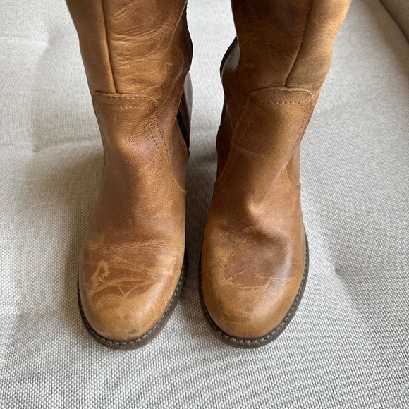 FLY LONDON Leather Tall Brown OTK Boot - Size 37 - Picture 6 of 11